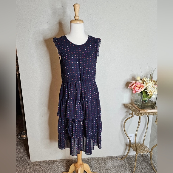 J. Crew Dresses & Skirts - J. Crew little lips Navy Blue Size 10 Pettit